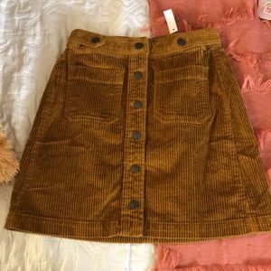Madewell Corduroy Mini Skirt